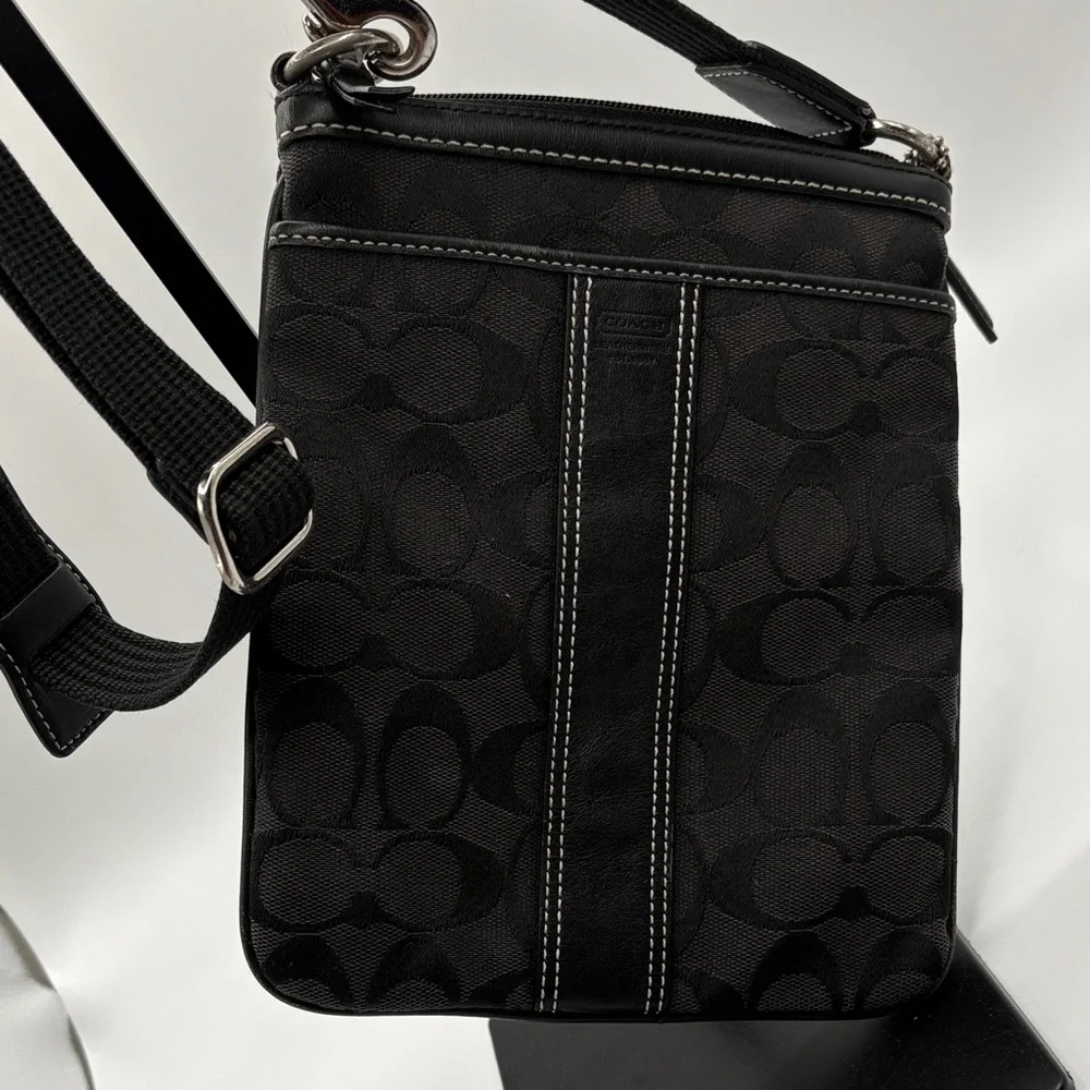 Coach Black Patterned crossbody Bag